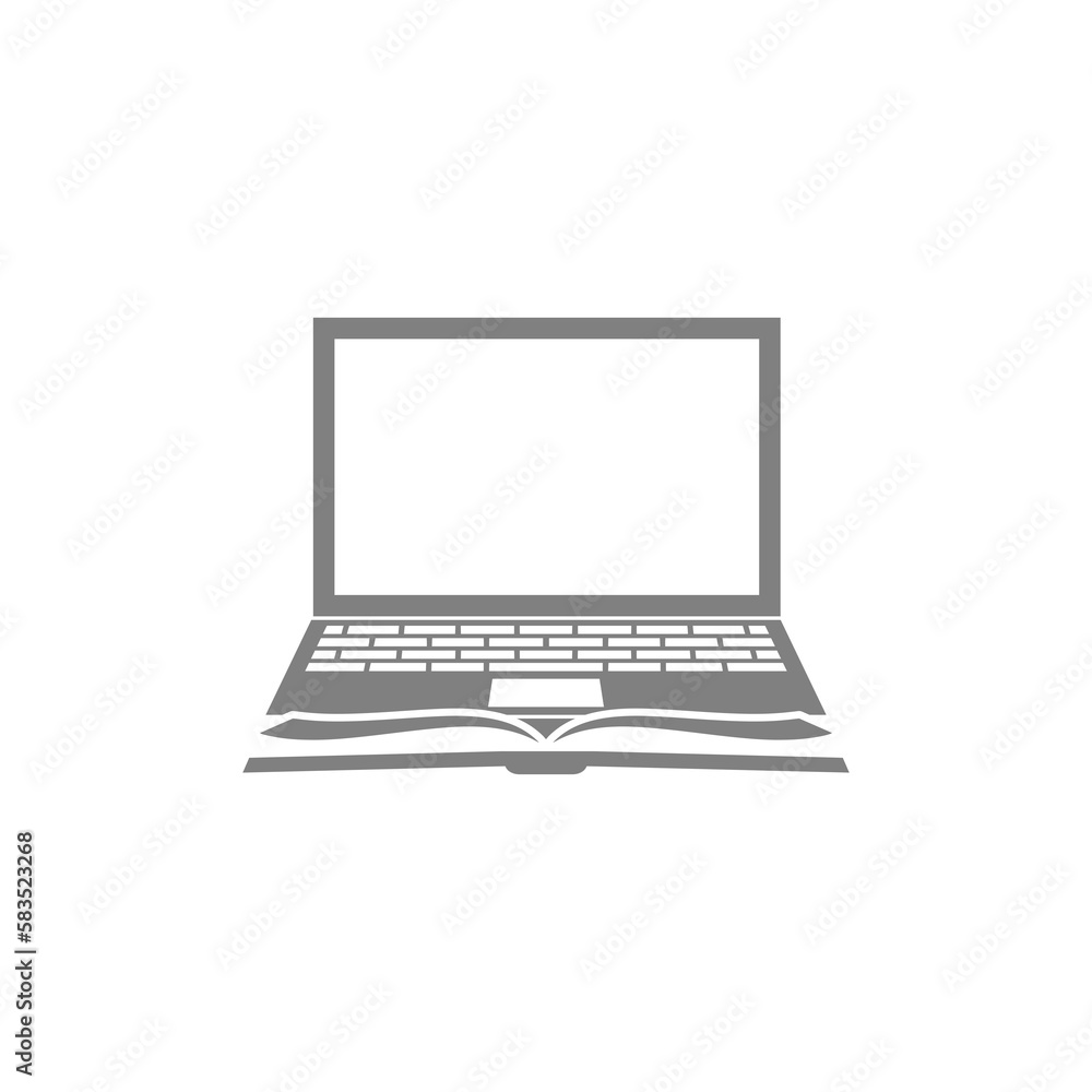 Online class icon isolated on transparent background Online class icon isolated on transparent background