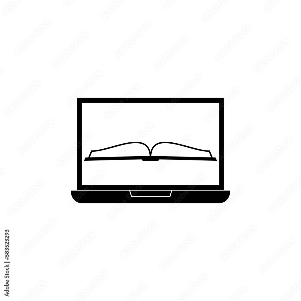 Online class icon isolated on transparent background Online class icon isolated on transparent background