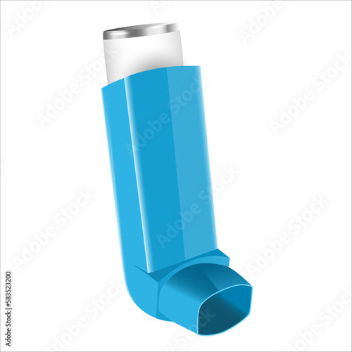 Inhaler illustration isolated on white. Vector illustration.
