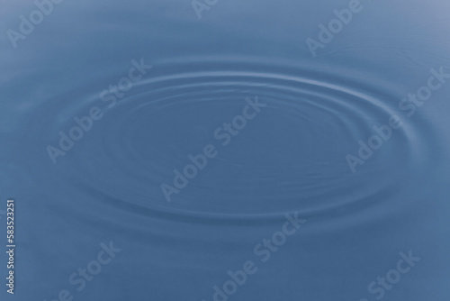view on rings on a blue water