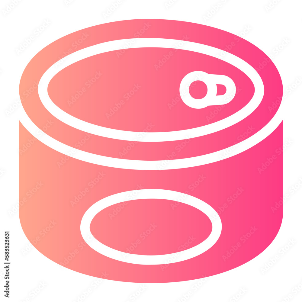 canned food gradient icon