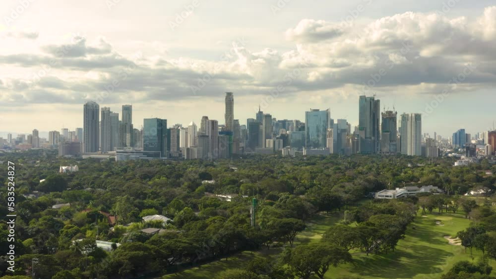 Aerial view of Makati. Metro Manila region Aerial view of Makati. Metro Manila region