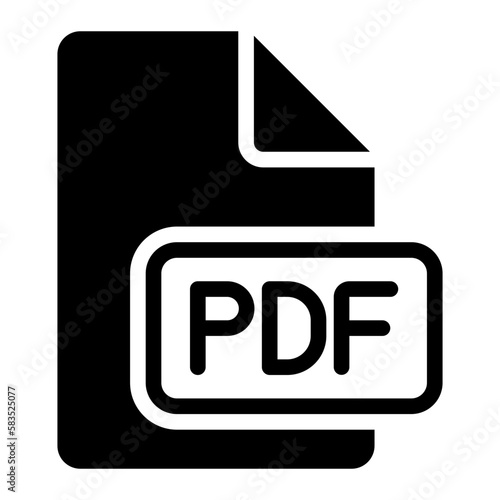 pdf glyph icon