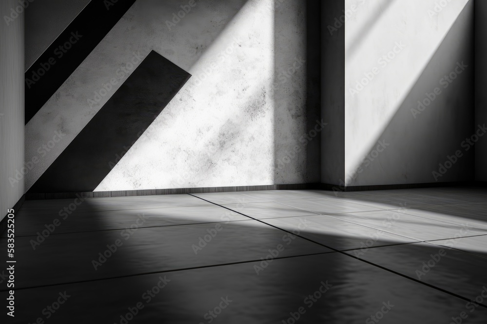 Corner of an abstract, white and black texture background. Generative AI Corner of an abstract, white and black texture background. Generative AI