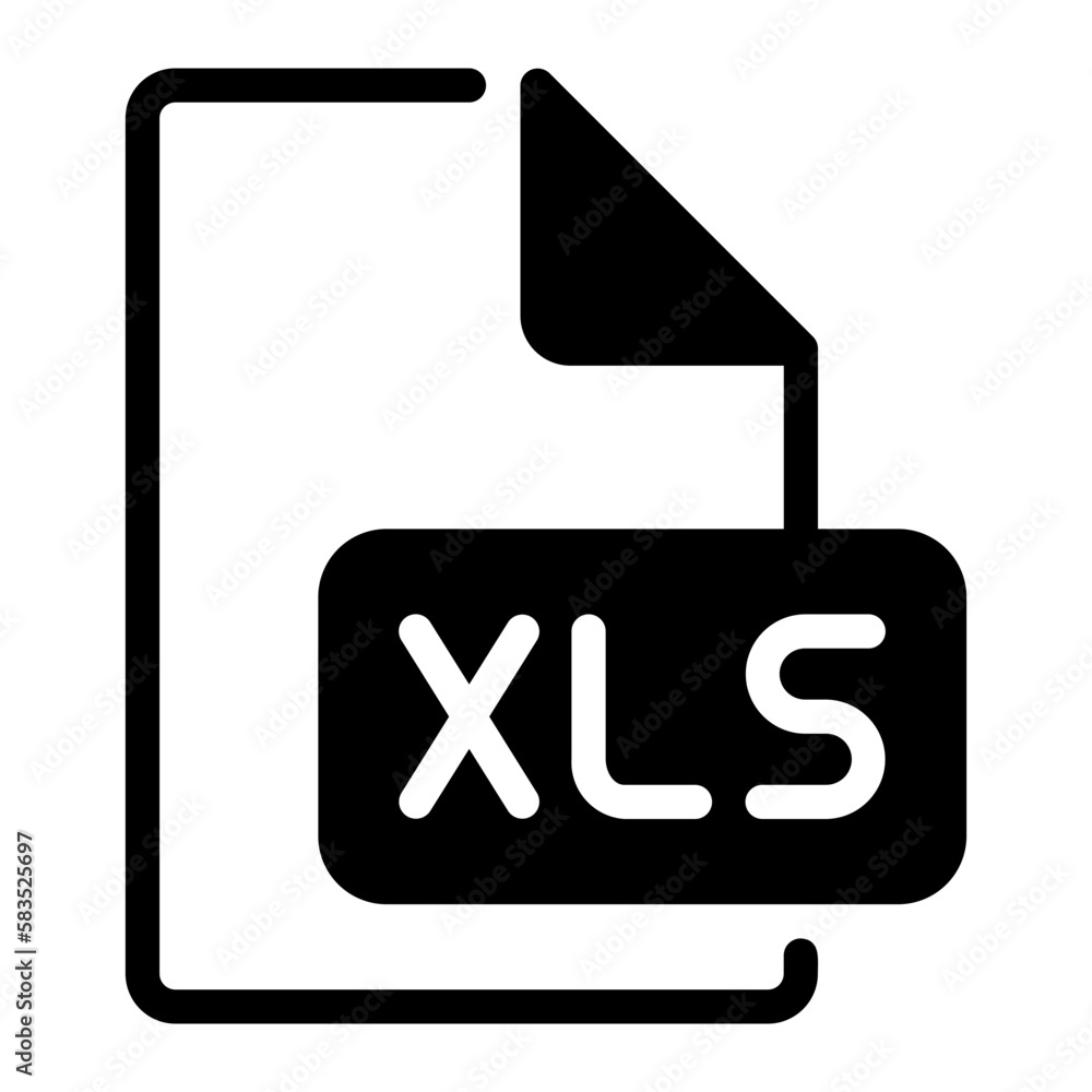 xls glyph icon xls glyph icon