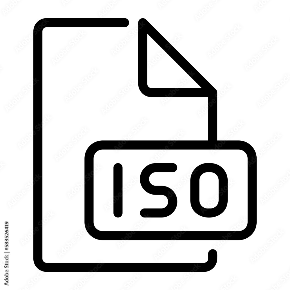 iso line icon