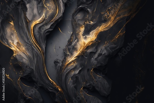 decorative marble pattern banner for modern architecture generative ai