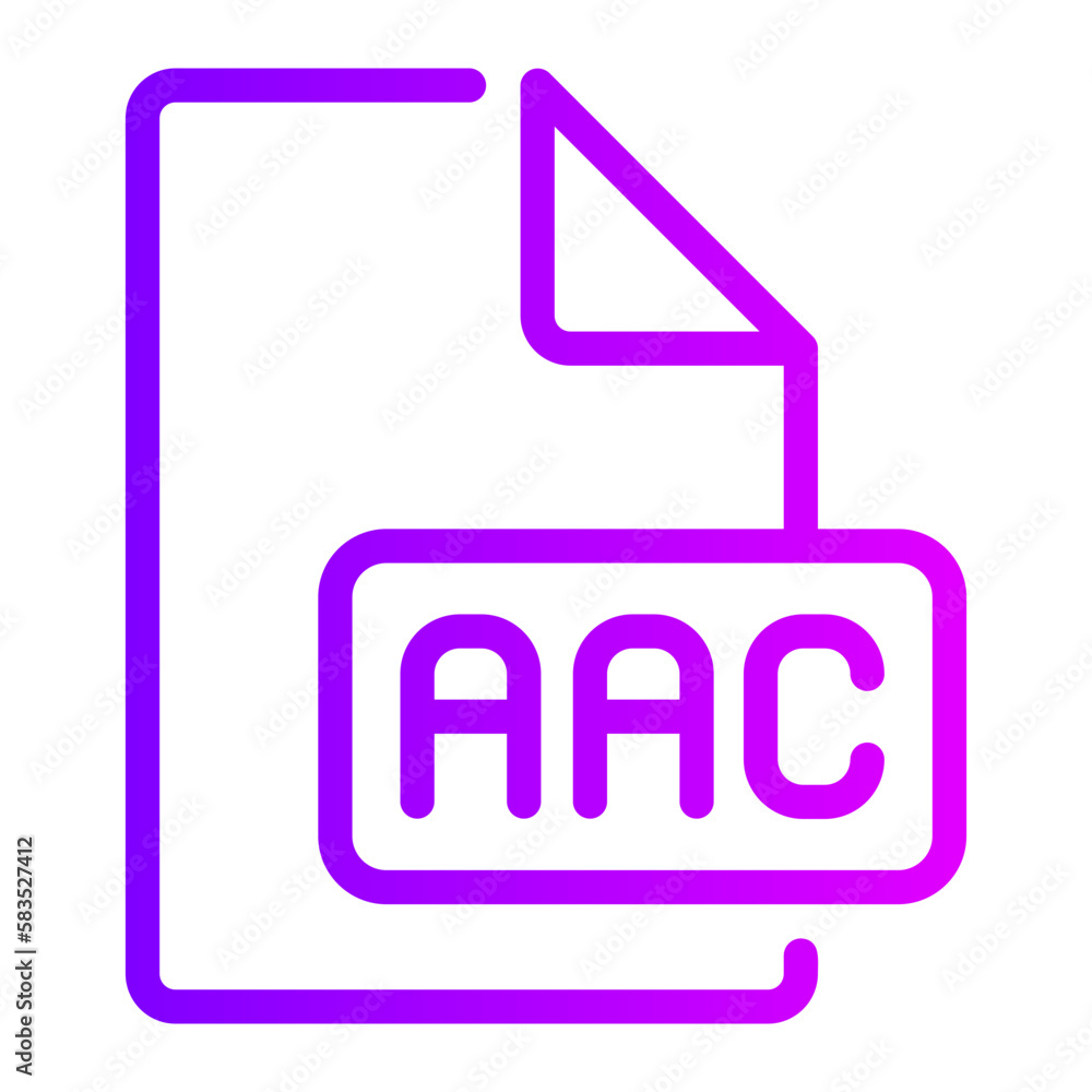 aac gradient icon aac gradient icon