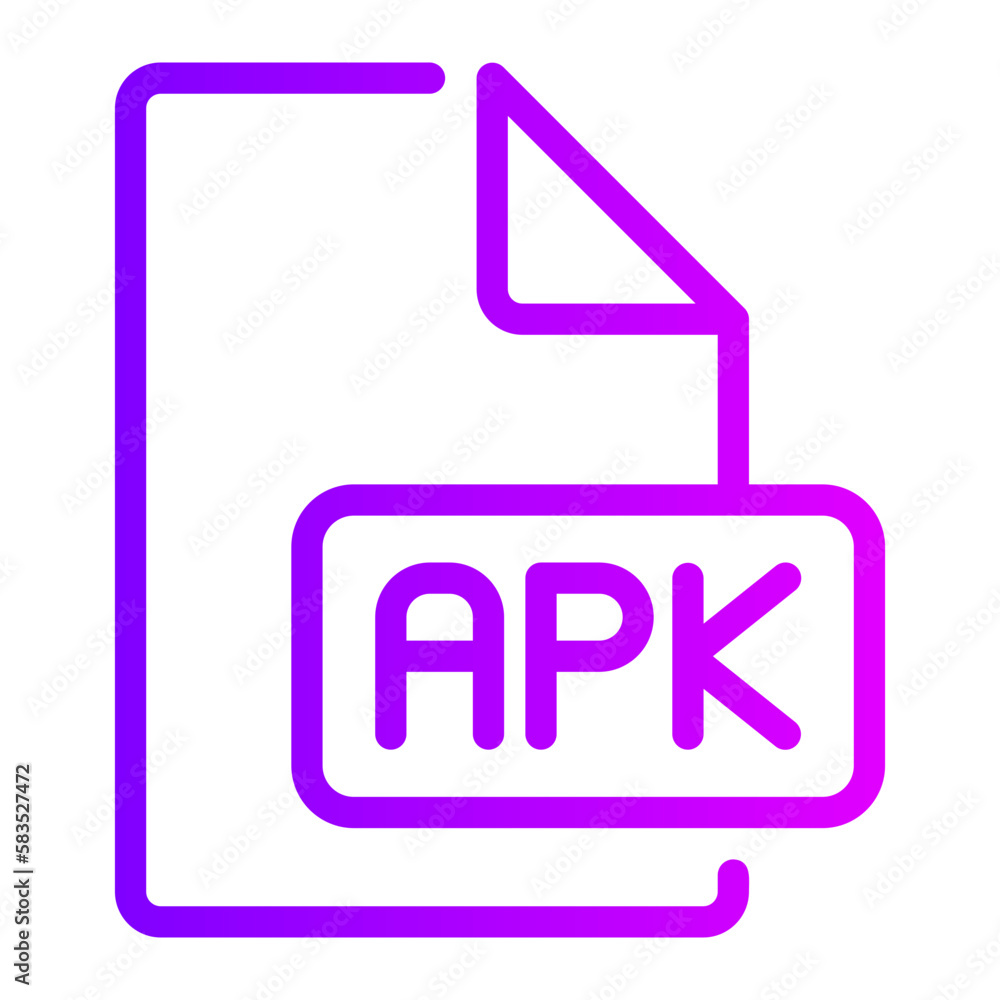 apk file gradient icon apk file gradient icon