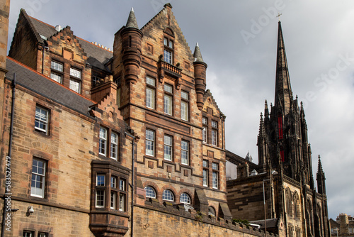 Classical architecture view in Edimbourg , Scotland