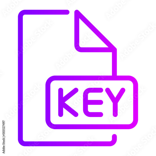 keynote presentation gradient icon