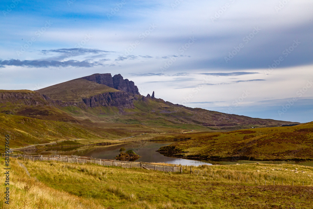 Beatiful View of the old man of storr trail, Scotland