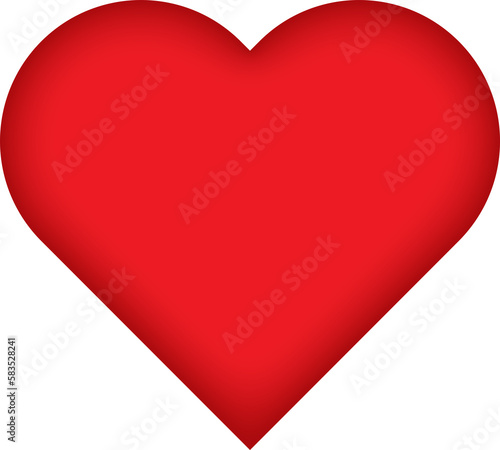 3d Heart Isolated Illustration in Transparent Background