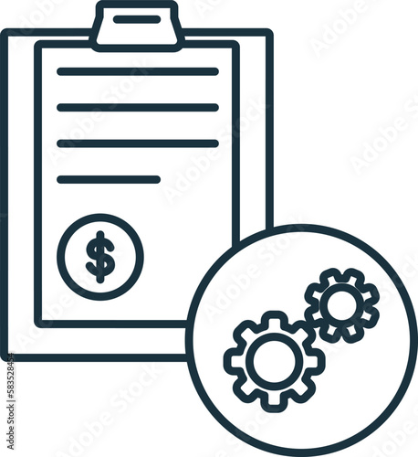 Issuer line icon. Monochrome simple Issuer outline icon for templates, web design and infographics