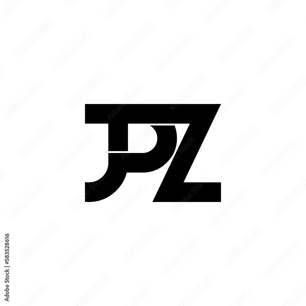 jpz typography letter monogram logo design jpz typography letter monogram logo design