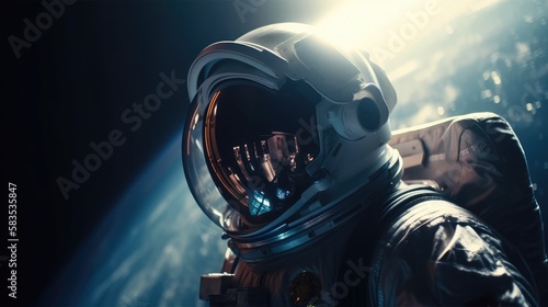 astronaut in deep space, made with generated ai