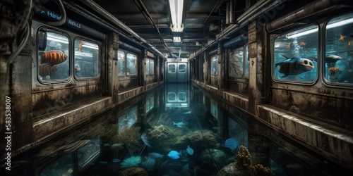Dive into the Surreal: A Bizarre Metro Under the Sea, GENERATIVE AI
