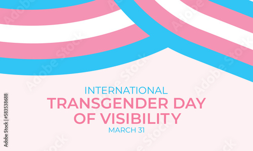 International Transgender Day of Visibility vector, World sexual health day, Third gender day, Concept of gender, Transgender Day of Visibility Poster, March 31, International Transgender Day