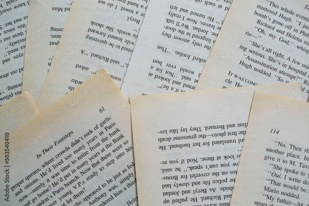 Naklejka premium Book sheets