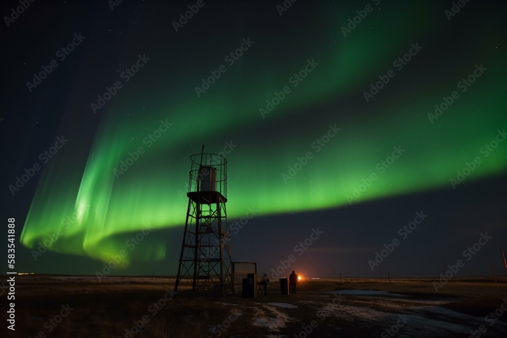 A timelapse of the northern lights Generative AI A timelapse of the northern lights Generative AI