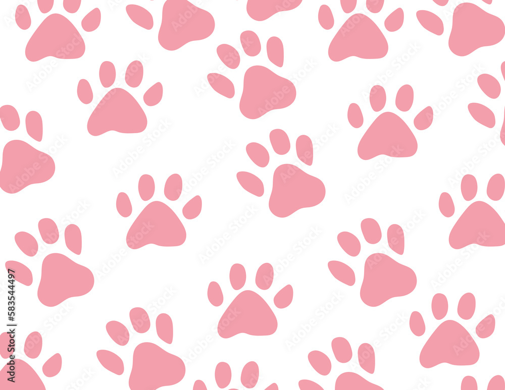 Animal print, cat paws background, animal paw pattern Animal print, cat paws background, animal paw pattern