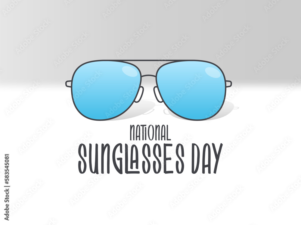 National Sunglasses Day Vector Design