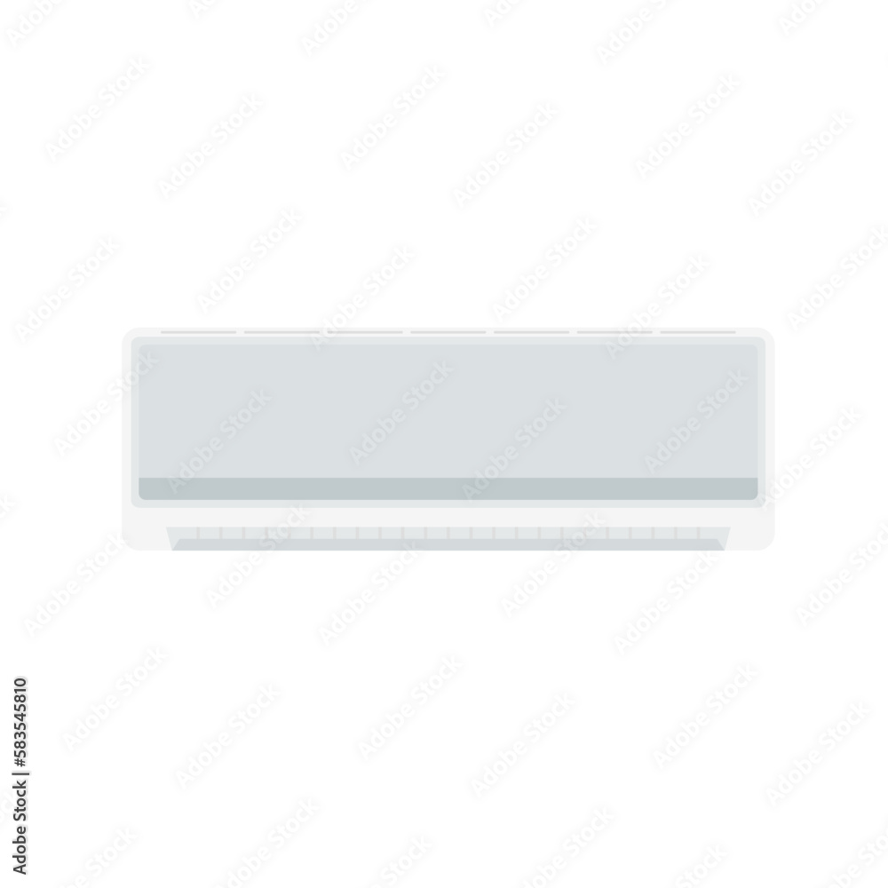 air conditioner flat design vector illustration isolated on white background. air conditioner flat design vector illustration isolated on white background.