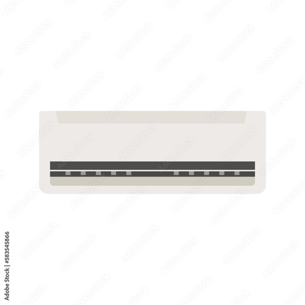 air conditioner flat design vector illustration isolated on white background. air conditioner flat design vector illustration isolated on white background.