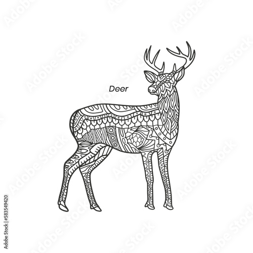 Deer Zentangle Mandalas