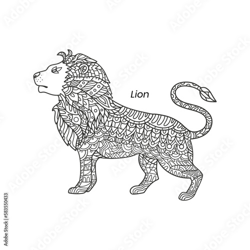 Lion Zentangle Mandalas