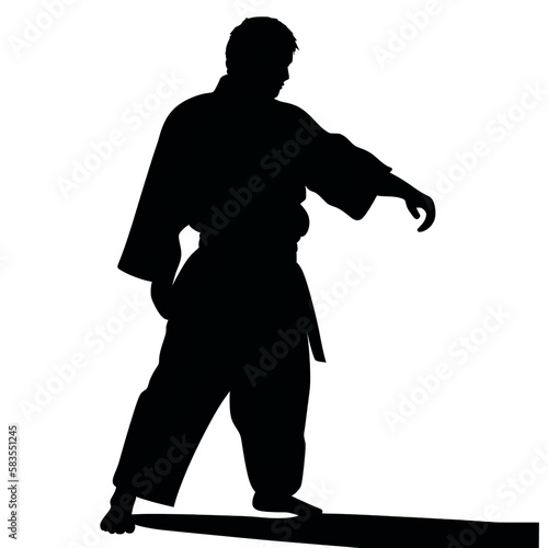 karate, silhouette, sport, vector, black, illustration, player, , people, run, running, body, sports, ball, soccer, runner, athlete, woman, football, dance, person, competition, generative, ai