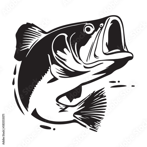 black and white fish