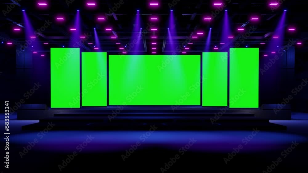Motion Empty stage Design for mockup and Corporate identity,Display