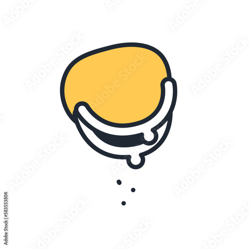 からっぽの財布のシンプルなベクターアイコンイラスト素材