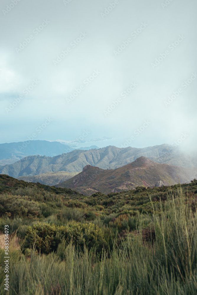 Madeira Mountains Clouds Fog Pico Madeira Mountains Clouds Fog Pico