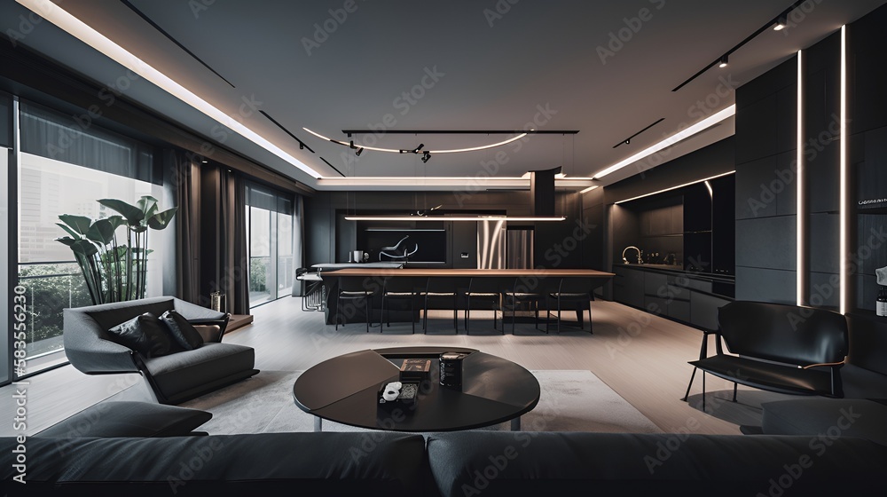 Modern living room concept Modern living room concept
