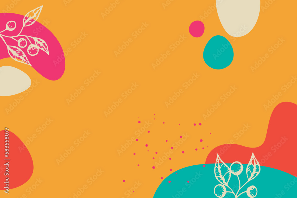 Fototapeta premium Abstract background. Modern design template in minimal style. Stylish cover for beauty presentation, branding design. 