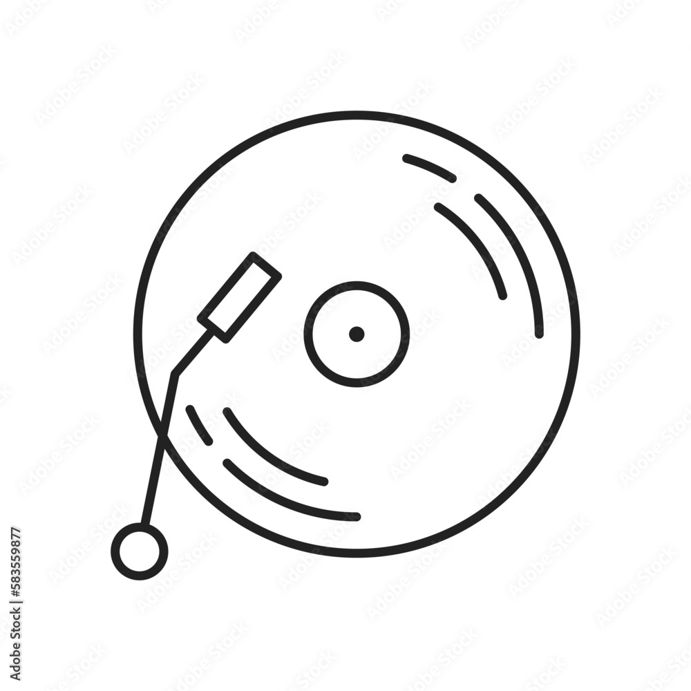 Vinyl icon. High quality black vector illustration. Vinyl icon. High quality black vector illustration.