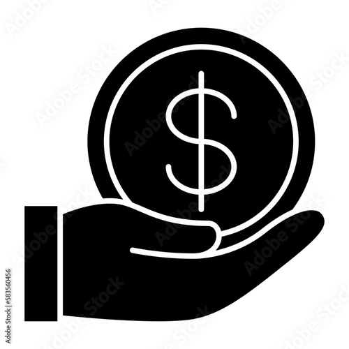 money donation sign icon photo