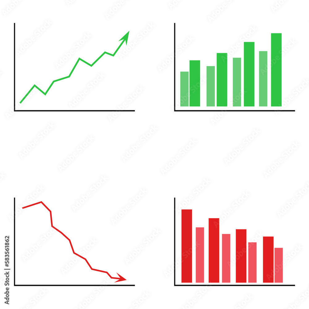 Infographics with charts. Graph for data analysis and web design. Vector illustration on a white background. Infographics with charts. Graph for data analysis and web design. Vector illustration on a white background.