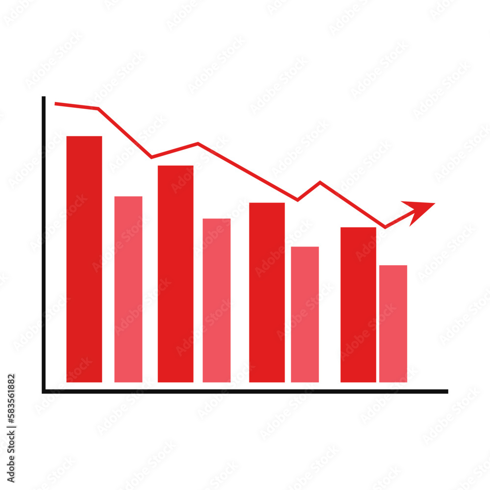 Infographics with charts. Graph for data analysis and web design. Vector illustration on a white background. Infographics with charts. Graph for data analysis and web design. Vector illustration on a white background.