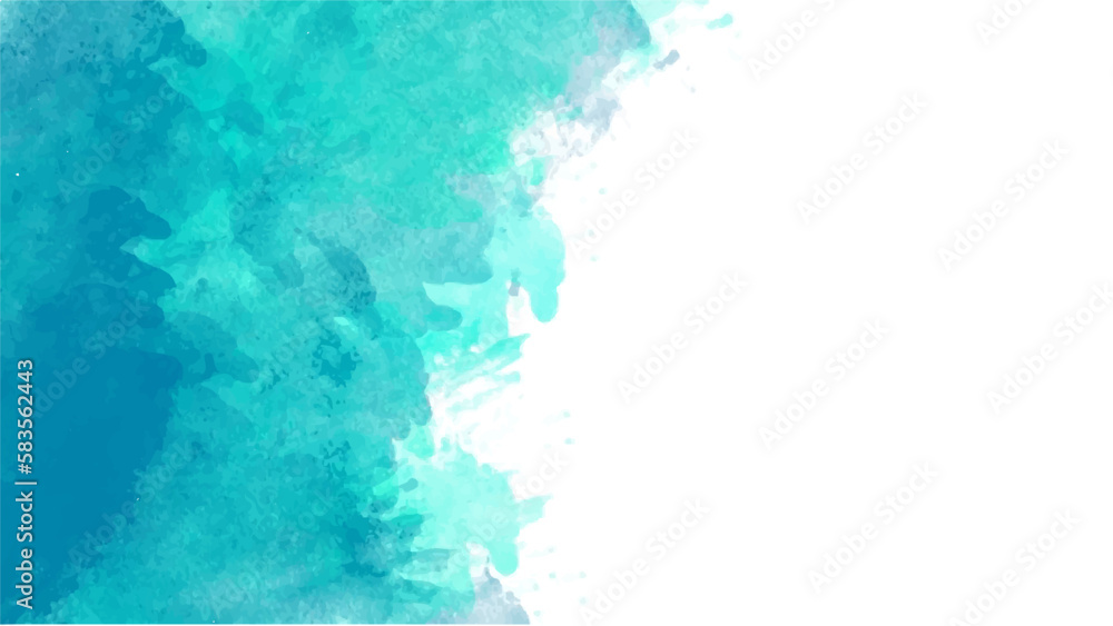 Fototapeta premium Blue watercolor background for textures backgrounds and web banners design