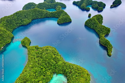 Fototapeta Naklejka Na Ścianę i Meble -  Rock island paradise in Palau