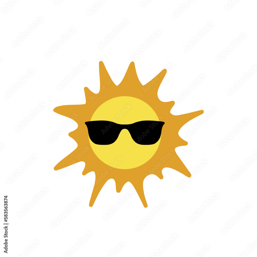 Sunshine with sunglasses Sunshine with sunglasses
