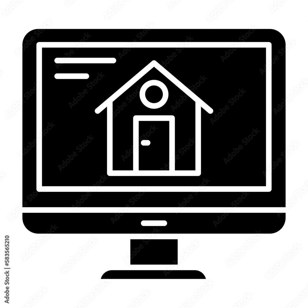 Monitor Glyph Icon Monitor Glyph Icon