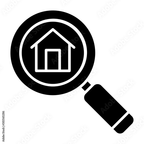 Search Home Glyph Icon