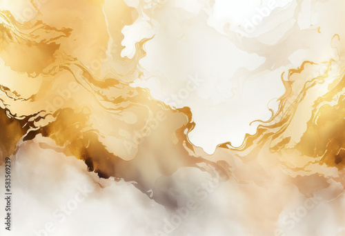 Gold Marble Texture Background, Abstract Backdrop, Generative AI