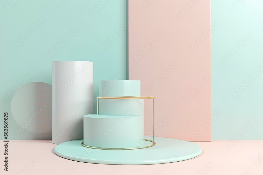 primitive shapes, abstract geometric background, cylinder podium, modern minimalistic mock up primitive shapes, abstract geometric background, cylinder podium, modern minimalistic mock up