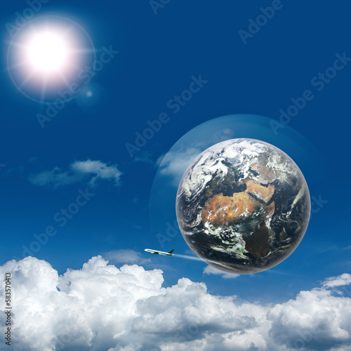 Earth is our Home. Abstract eco and environmental backgrounds