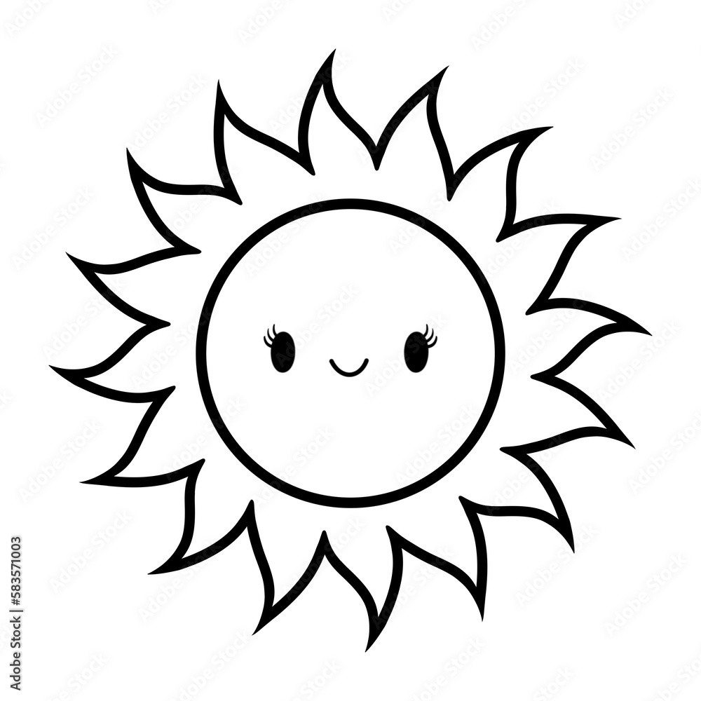Black Sun doodle. Black Sun doodle.